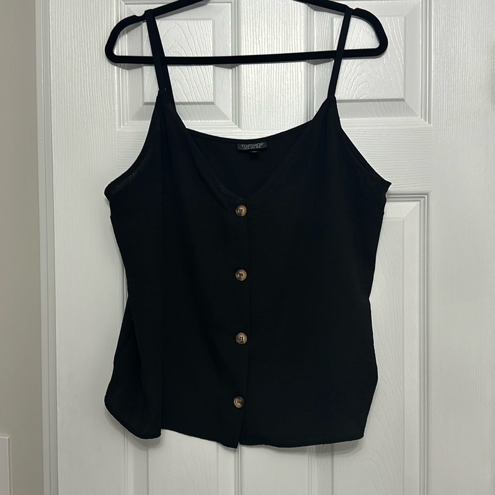Topshop Button Tank